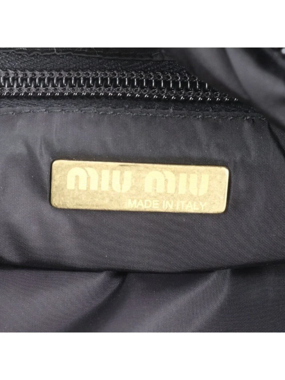 Miu Miu Archive Tote Shoulder Business Document Boston Black